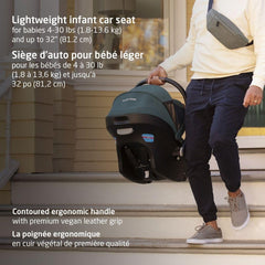 Maxi-Cosi Mico Luxe+ Infant Car Seat, Lightweight, Easy Install with MaxiLock™ Technology, Washable Seat Cover, ClimaFlow™ Ventilation, Side Impact Protection, EcoCare Fabrics