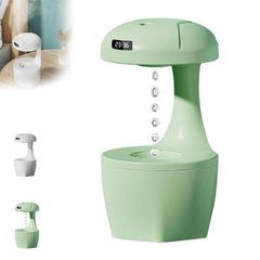 Anti Gravity Humidifier with Suspended Water Drop & Clock, 800ML Large Capacity Aroma Diffuser for Heavy Fog and Mute Office Bedroom Use (White 22.9x12cm/9.01x4.72inch) "As an Amazon Associate, I earn from qualifying purchases"