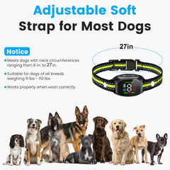 Dog Bark Collar, Tiny Bark Collar for Small Dogs 5-15lbs, Medium, Large Dogs, Automatic Smart Bark Collar, IP67 Waterproof No Shock Anti Barking Collar