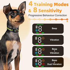 Dog Bark Collar, Tiny Bark Collar for Small Dogs 5-15lbs, Medium, Large Dogs, Automatic Smart Bark Collar, IP67 Waterproof No Shock Anti Barking Collar