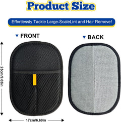 2 Pack Pet Hair Removal Gloves,Double Sided Cat Grooming Glove,Static Removal Gloves for Dogs & Cats,Reusable Deshedding Pet Glove for Furniture,Bed,Carpet,Clothes,Sofa (Style1)