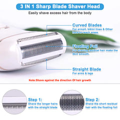 USB Electric Waterproof Hair Remover for Women