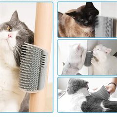 Cat Self Groomer Wall Corner Massage Comb