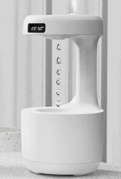 Water Drop Aroma Humidifire Diffuser with Clock for Home & Office