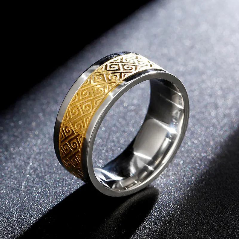 Men's Stainless Steel Xiangyun Ring