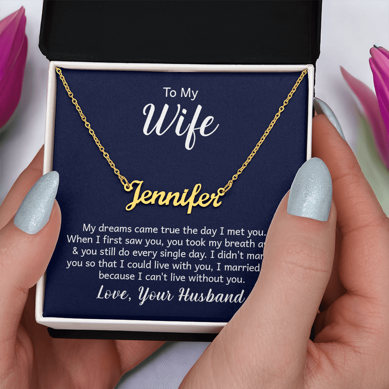 Custom Name Necklace – A Meaningful Gift That Shines with Personal Touch