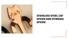 Stainless Steel Cat Spoon and Stirring Spoon by@Outfy